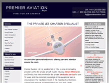 Tablet Screenshot of premieraviation.com